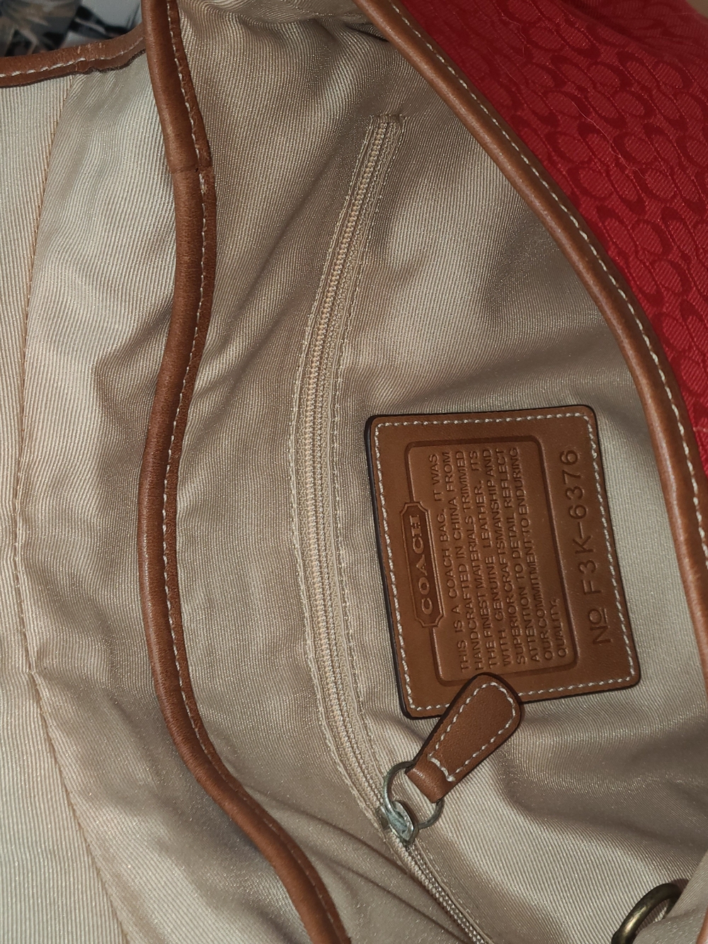 Coach Vintage Soho Red Brown Mini Cs 2003 Y2K Vintage F3K-6376 EUC - Picture 9 of 15